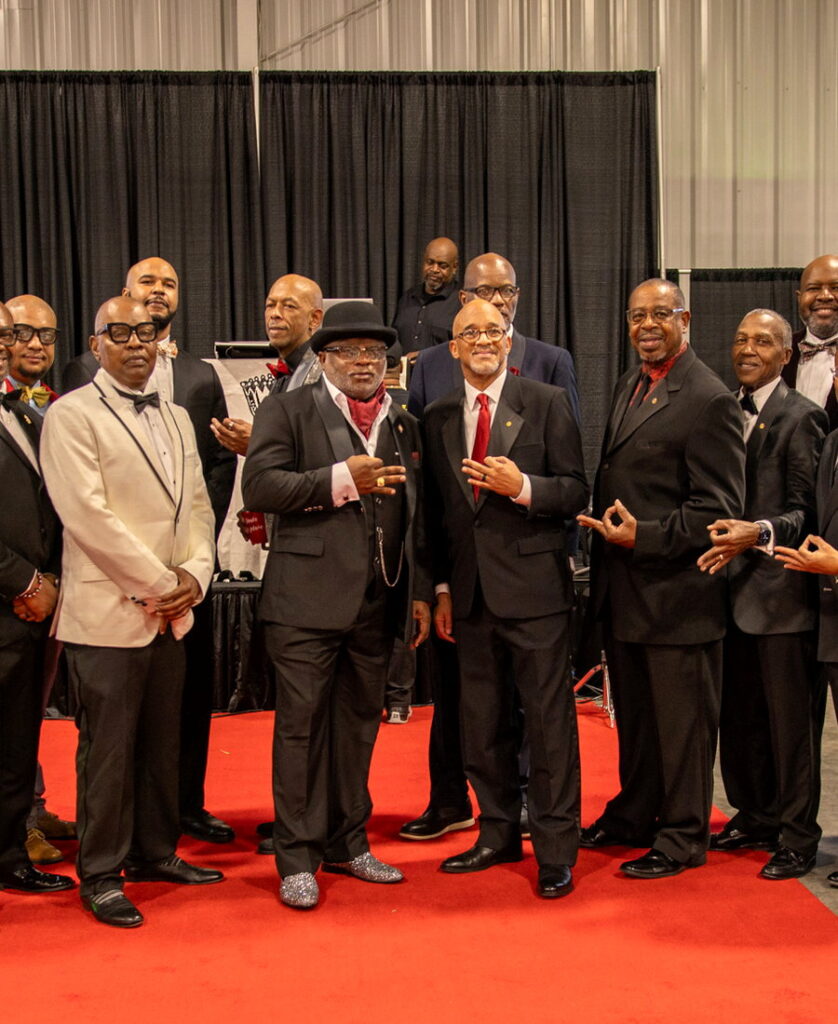 Columbia (SC) Alumni Chapter brothers on the red carpet at the Annual Diamond Ball