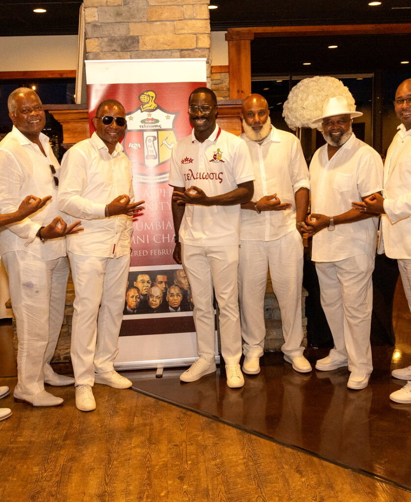Columbia (SC) Alumni Chapter brothers at the annual Summer White Party